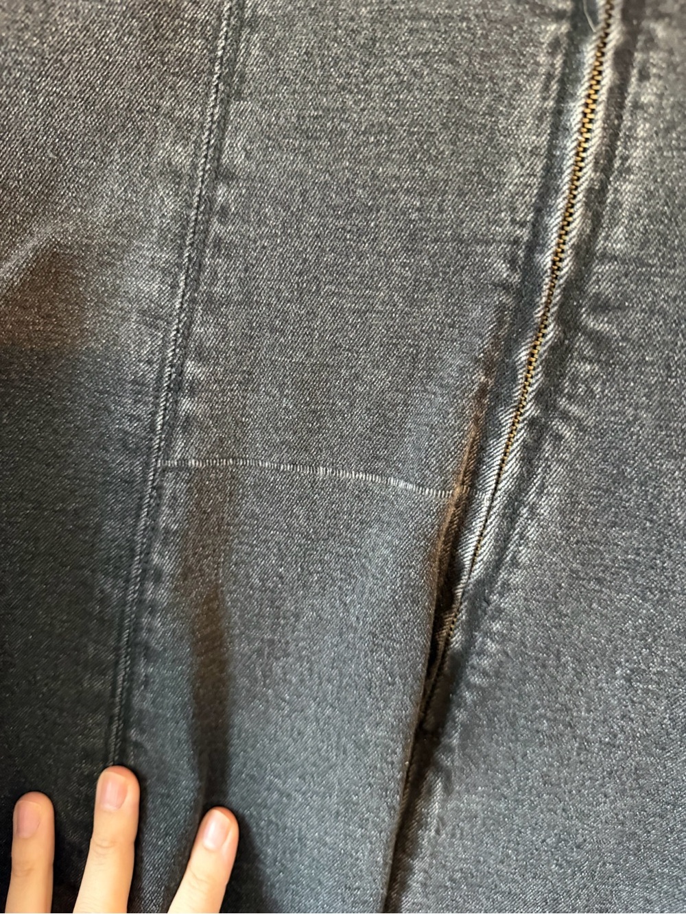 Abercrombie & fitch square neck denim mini dress - Picture 4 of 7